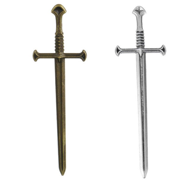 Popular Gothic Sword Pendant Bronze Necklace